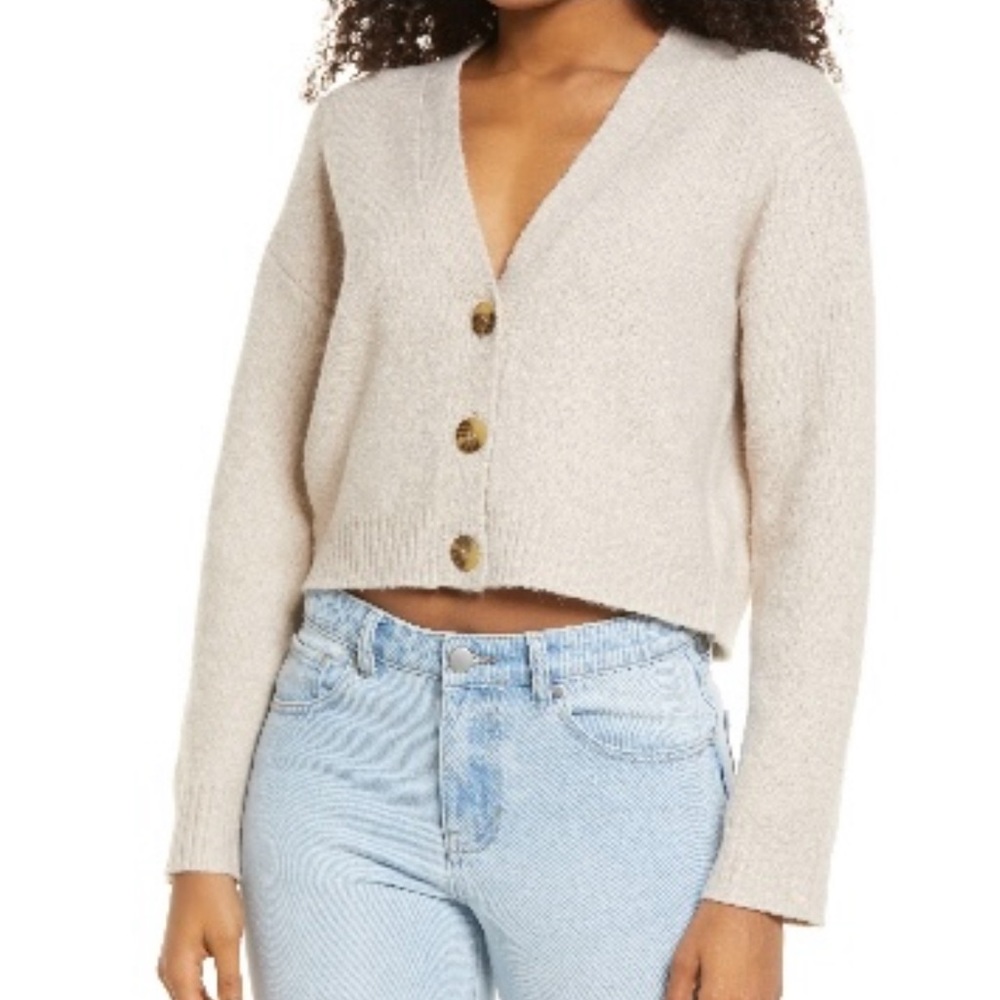 BP cropped cardigan size small
